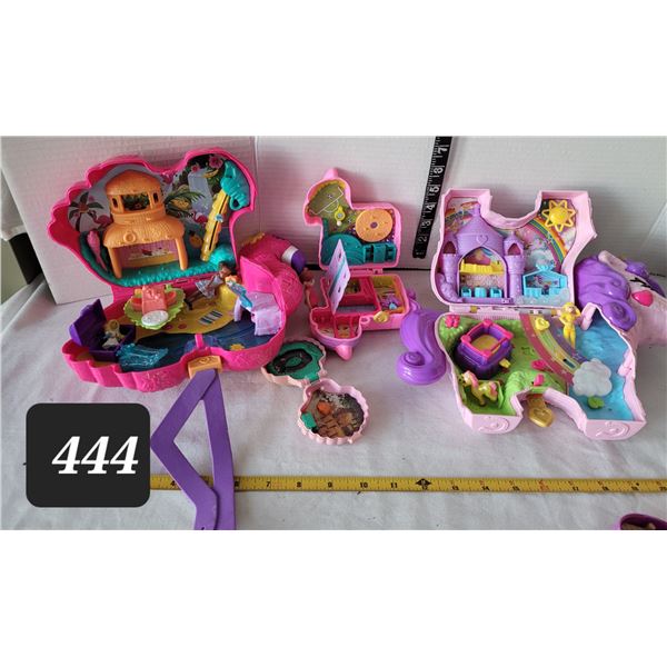 Polly Pocket play sets.