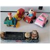 Image 3 : 1981 Hasbro, Muppet Ernie in diecast fire truck (3). Ertl tugboat Hong Kong, & more.