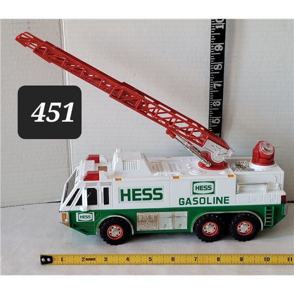 1996 Hess Toy Emergency Truck. Gas Oil Service station collectable. Siren, horn & alerts.