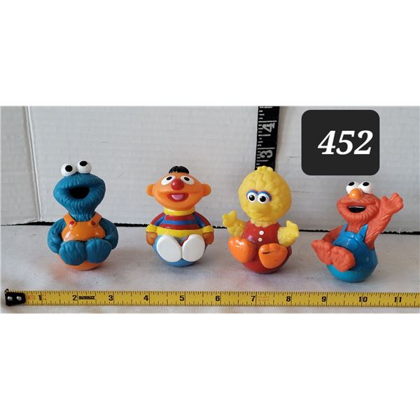 1980's-90's Jim Henson -Sesame Street Weeble Wobble characters.