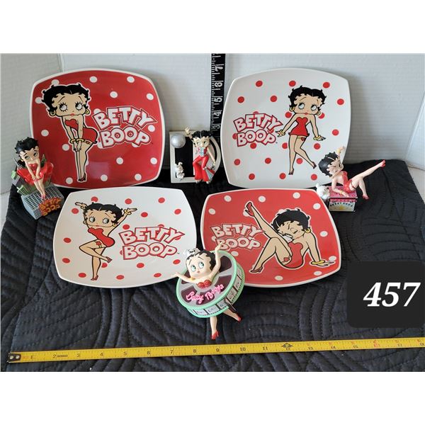 Betty Boop plates & musical ornaments.