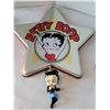 Image 5 : Motion picture star tin with Betty Boop watch, license plate & biker ornaments.