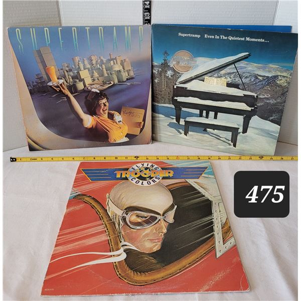 Vtg. LP records. 2 SuperTramp & Trooper.