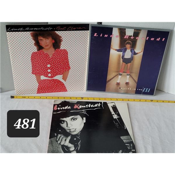 Vtg. LP records. 3 Linda Ronstadt albums.