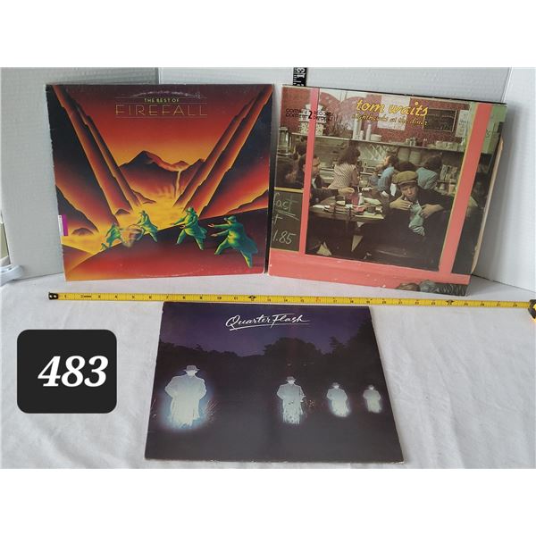 Vtg. LP records. Firefall, Tom Waits (double album), Quarter Flash