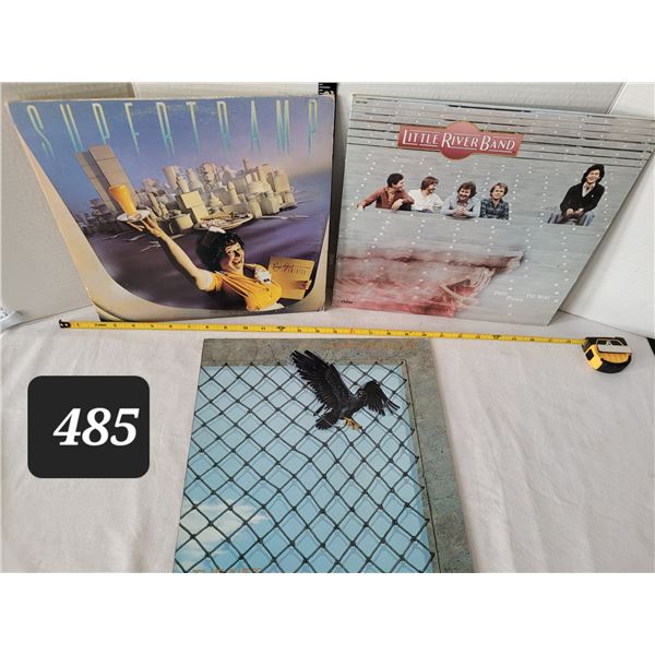 Vtg. LP records. SuperTramp, 2 Little River Band albums.