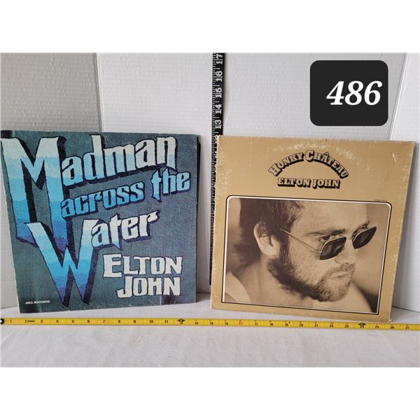Vtg. LP records. 2 Elton John Albums.