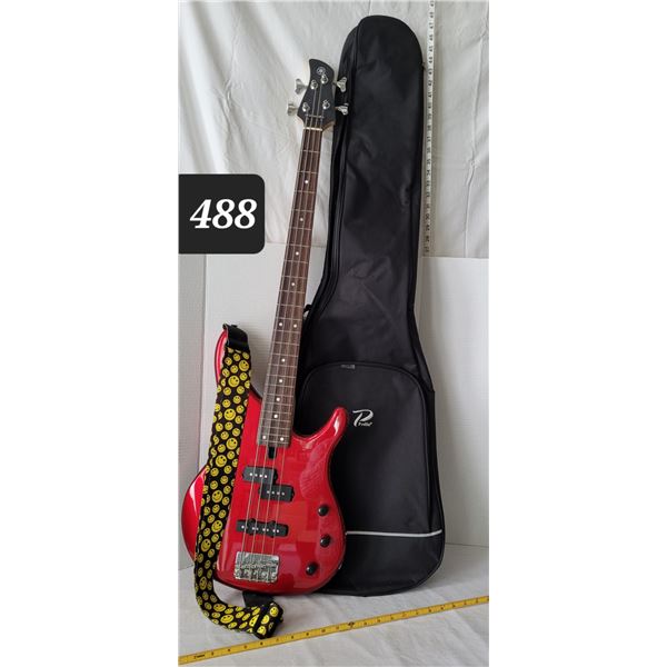 Yamaha Electric Bass Guitar & case. Made in Indonesia.