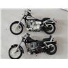 Image 3 : Harley Davidson miniature motor bikes & tin sign.