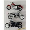 Image 5 : Harley Davidson miniature motor bikes & tin sign.