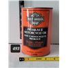 Image 1 : Harley Davidson motor cycle oil can.