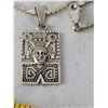 Image 2 : 925 silver Aztec “Mictlantechuhtli” god of the underworld on 22” serpenti