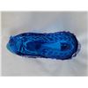 Image 4 : Vtg. Fenton art glass, cobalt blue, hobnail cat head slipper/ shoe.