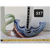Image 1 : 1960's swirl design art glass swan.