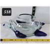 Image 1 : Murano style art glass hand blown turtle bowl.