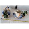 Image 3 : 1945- 1952 ceramic, hand painted Mallard Duck planters. Occupied Japan.
