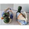 Image 5 : 1945- 1952 ceramic, hand painted Mallard Duck planters. Occupied Japan.