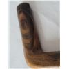 Image 3 : Unique hand carved heavy wooden cane. Possibly ironwood or rose wood. Ornate grain & smooth finish.