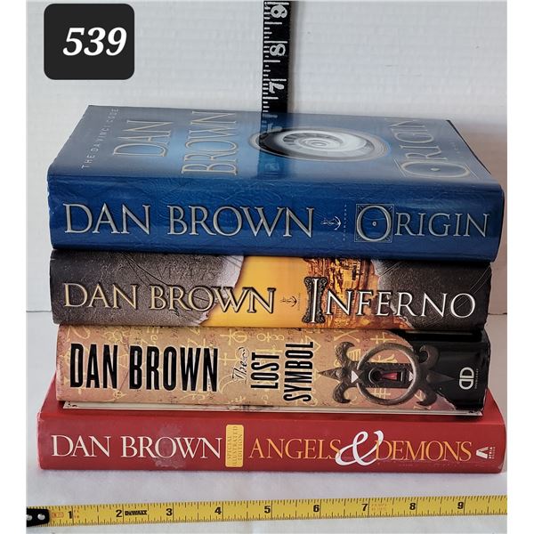 Dan Brown Novels. Hard cover with dust jackets. 1 is special illustrated edition.