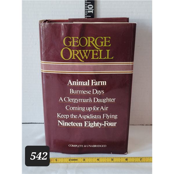 1976 George Orwell collection of stories in a hard covered book with dust jacket.