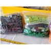 Image 3 : Lego storage brick containing bags of coloured lego bricks.