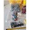 Image 2 : Lego storage brick containing bags of coloured lego bricks & specialty pieces.