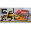 Image 1 : Micro car garage, Micro machines box with assortment of micro cars.