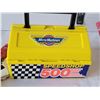 Image 5 : Micro car garage, Micro machines box with assortment of micro cars.