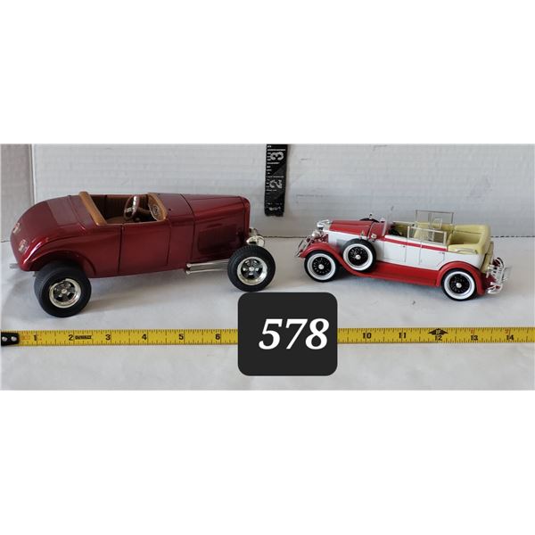1:18 Ertl Lane Automotive 1932 Ford HiBoy Roadster– flathead & Diecast L. Dietrich 1928 con