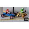 Image 1 : 1:18 scale Nintendo Carrera RC. MarioKart mach 8 & MarioKart Yoshi Bumble Bee. No remotes.
