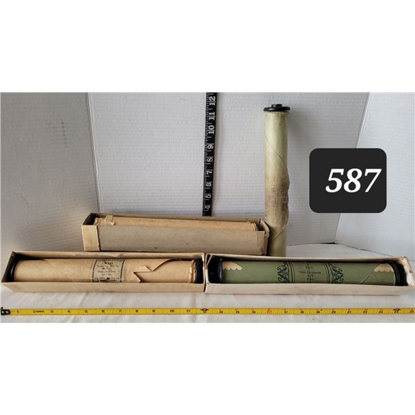 Vintage Player Piano music rolls.