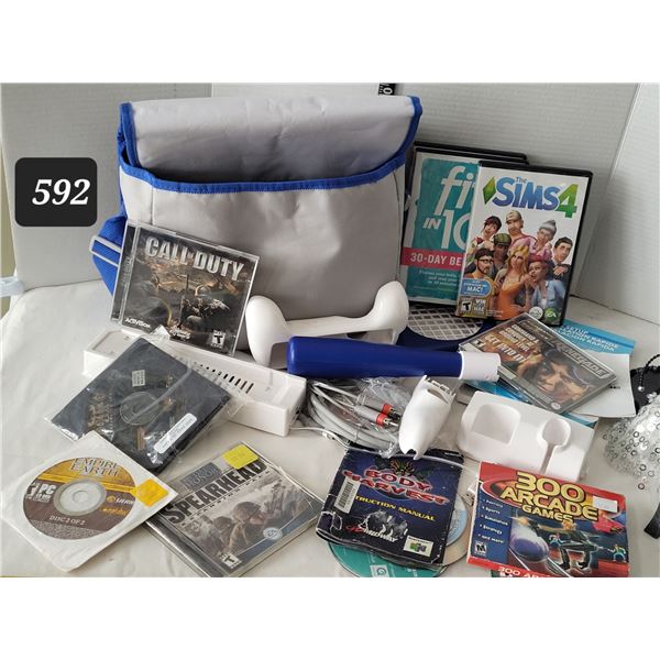 Nintendo WII accessories & games for various gaming systems.