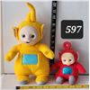 Image 1 : 1998 vintage yellow & red plush Teletubies. Hasbro/ Playskool.
