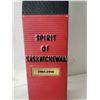 Image 6 : Spirit of Saskatchewan elevator whisky bottle. Prairie motif box, coasters plus western Bolo tie & p