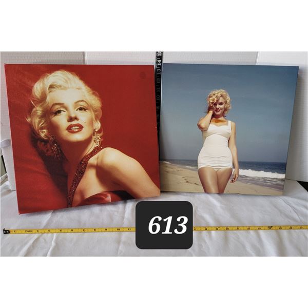 Canvas Marilyn Monroe prints. 15 X 15