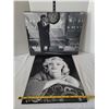 Image 1 : B&W canvas & board prints of Marilyn Monroe & Elvis Presley.