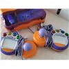 Image 4 : V-Tech game system, games, microphone & player controls.