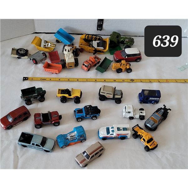 Group of vintage diecast trucks. Hot wheels, matchbox etc.