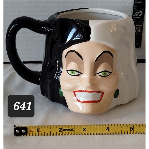 Disney villain Cruella De Vil collector mug.