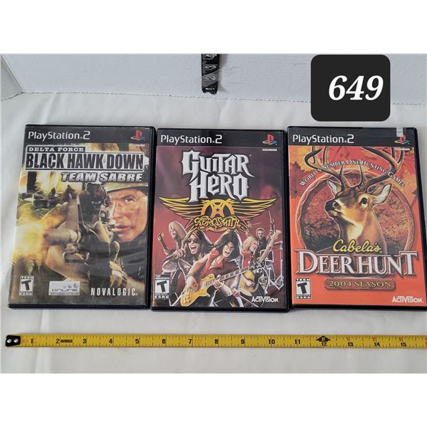 3 Playstation 2 video games