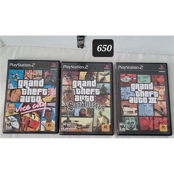 3 Playstation 2 video games