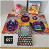 Image 1 : Pokemon non slip mat, collector pin & books plus a stuffed character.
