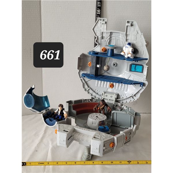 Hasbro Star Wars Galactic Millennium Falcon with Hans Solo, Chewbacca & R2D2