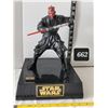 Image 1 : 1999 Star Wars Darth Maul interactive talking coin bank. Original sound FX with combat action. Worki