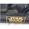 Image 2 : 1999 Star Wars Qui-Gon Jinn interactive talking coin bank. Original sound, speaks phrases with comba