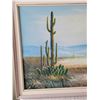 Image 2 : Framed desert landscape. Original oil painting by H. Tomavo  29X 41”