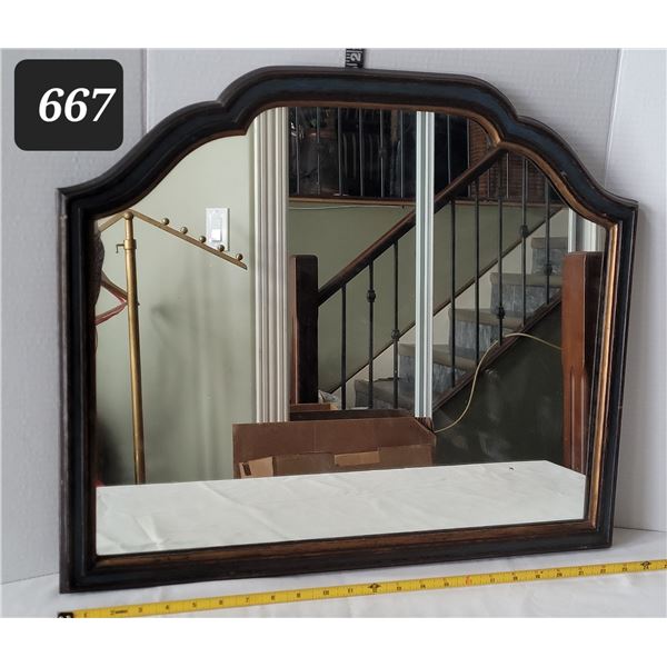 Rare Antique CPR Hotel room mirror from Calgary Palliser CPR Hotel. Room 1158 marked on back