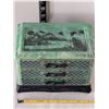 Image 3 : Vintage bakelite Jade green marbled 3 drawer Jewelry box with black Dragon pulls. Asian carved pagod