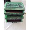 Image 7 : Vintage bakelite Jade green marbled 3 drawer Jewelry box with black Dragon pulls. Asian carved pagod