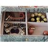Image 4 : Faux Alligator travel jewelry box & contents.